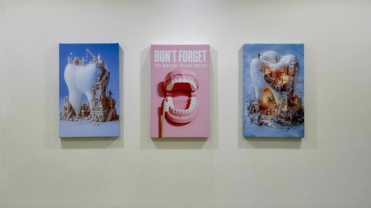 Wall paintings at Elite Smile Clinics Elnasr Branch